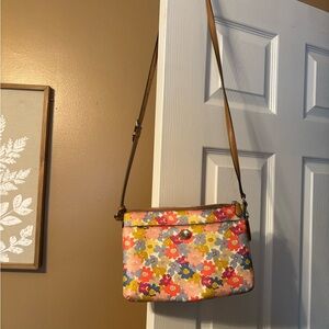 Coach Multicolor Floral Crossbody Bag
